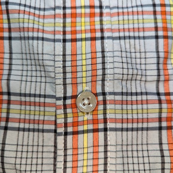 North Face Men's Large Short Sleeve Plaid Button Front Casual Shirt - Picture 10 of 11